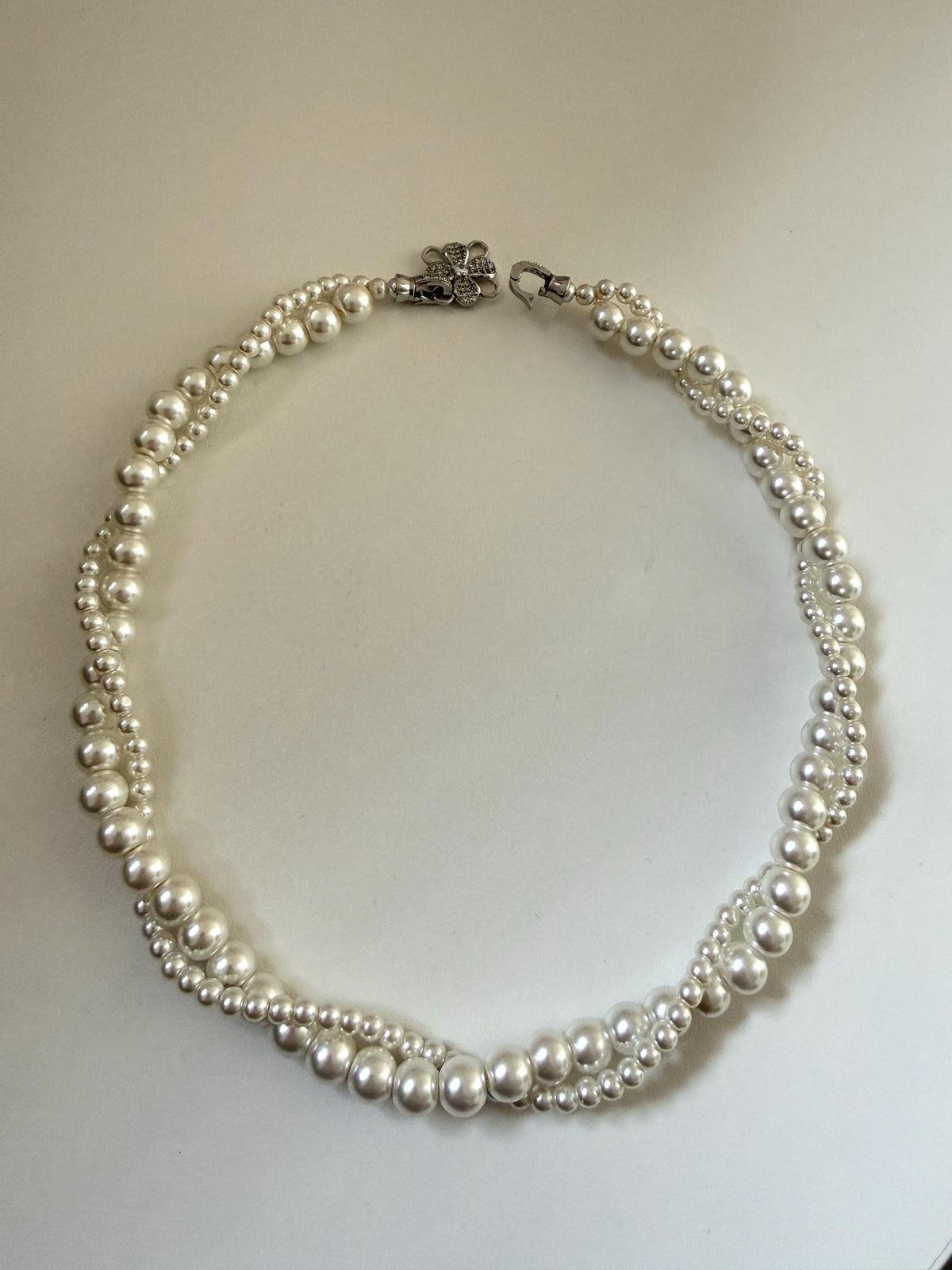 Ethereal Pearl Bridal Necklace, Brides Wedding Jewelry