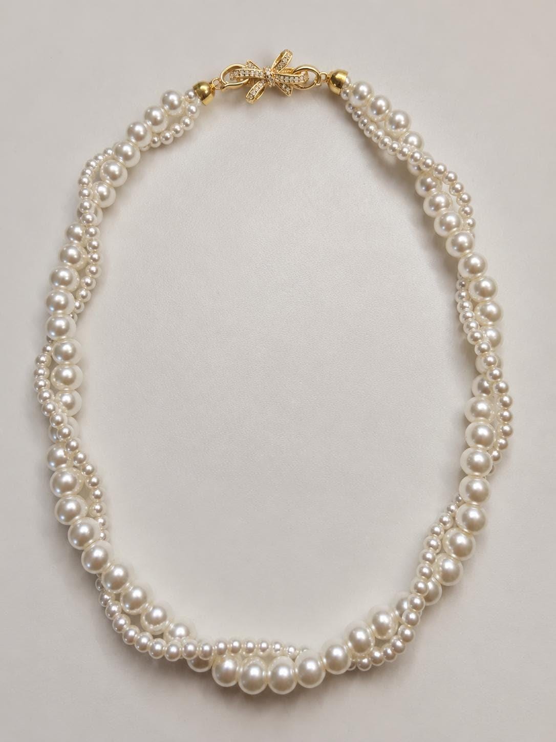 Ethereal Pearl Bridal Necklace, Brides Wedding Jewelry