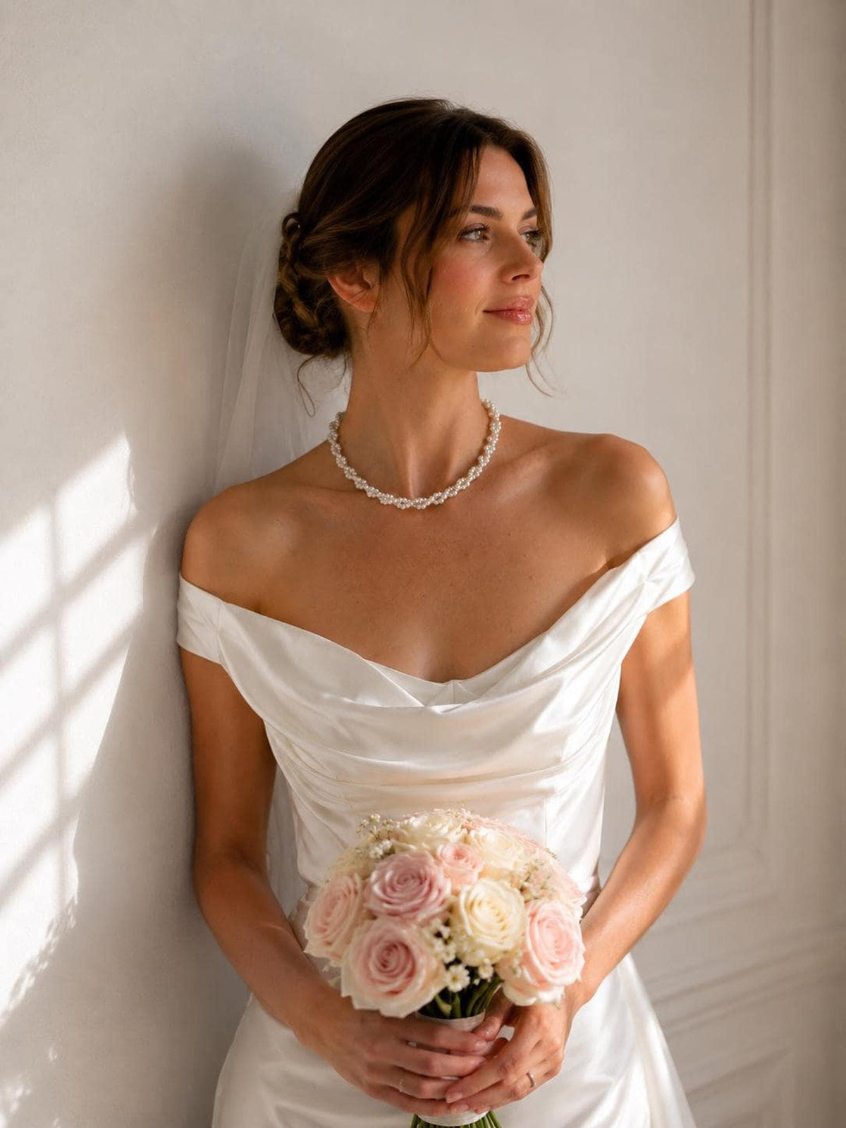 Aurora Pearl Bridal Necklace