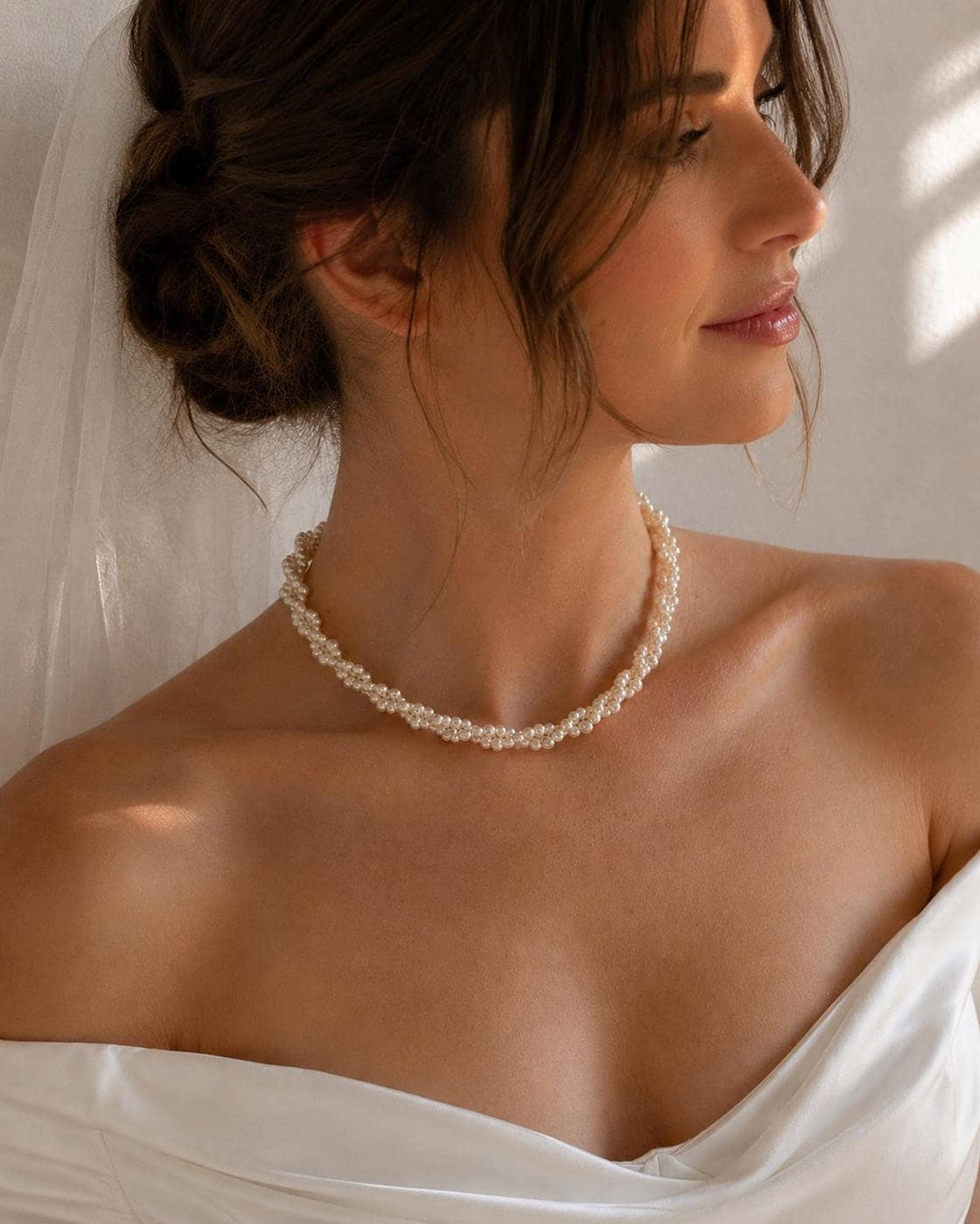 Aurora Pearl Bridal Necklace