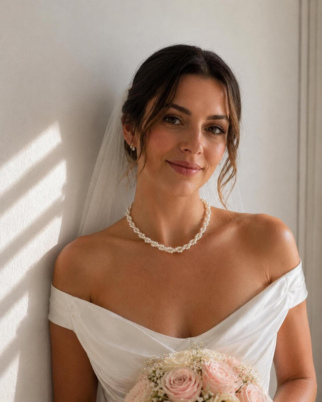 Aurora Pearl Bridal Necklace
